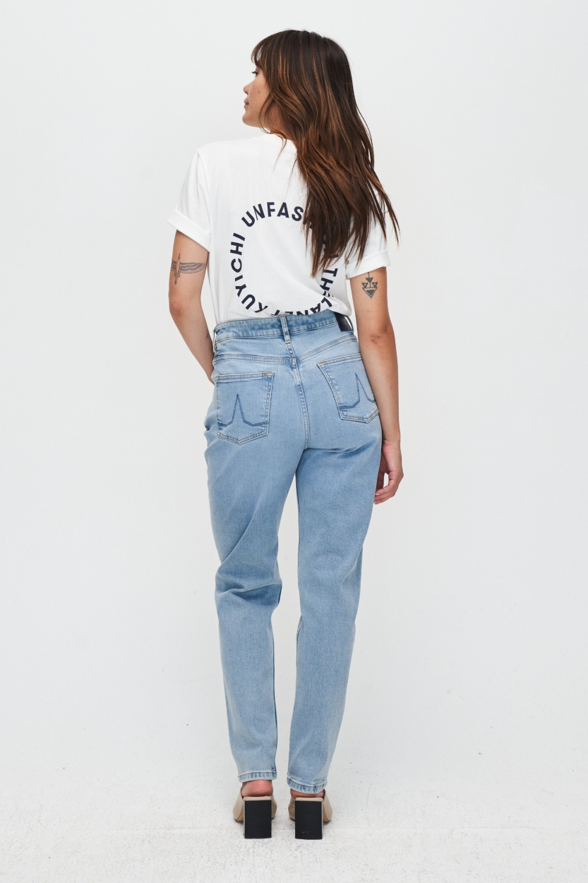 Kuyichi  Nora Loose Tapered Jeans Farbe: Bright Blue