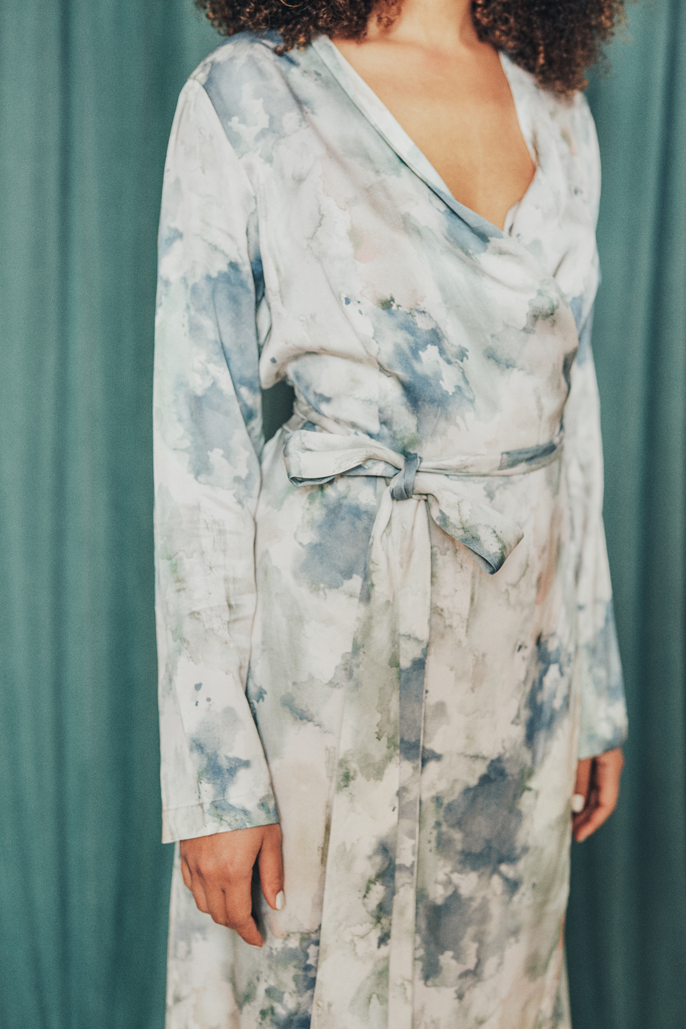 COSSAC Blurred Print Ecovero Kleid Farbe: multicolour