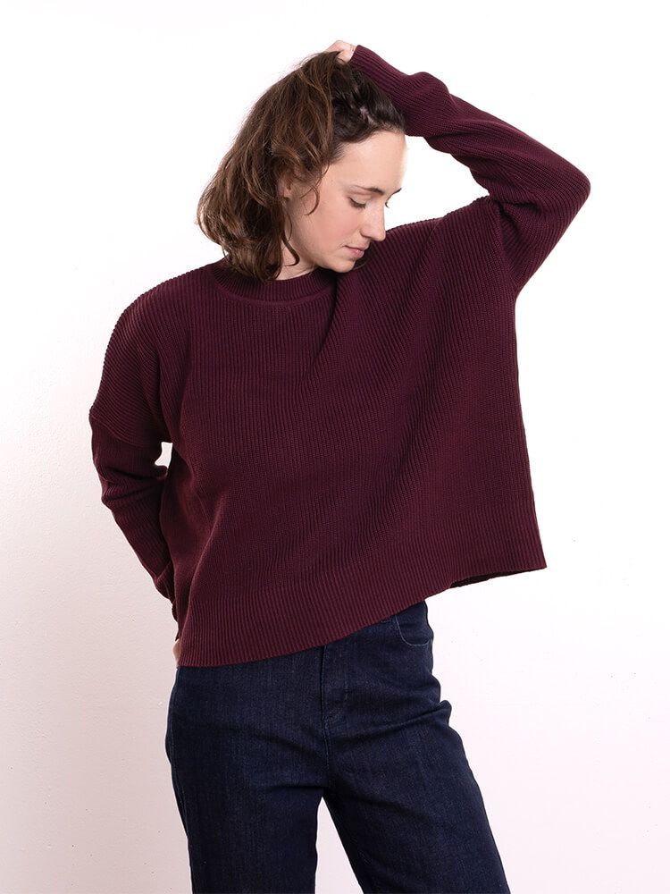 Bleed Lenis Strickpullover Farbe: Bordeaux Rot