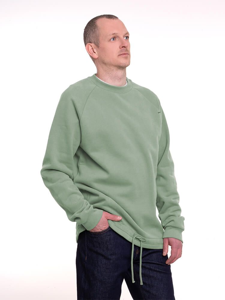 Bleed Sweatshirt Crewster Farbe: salbei grün