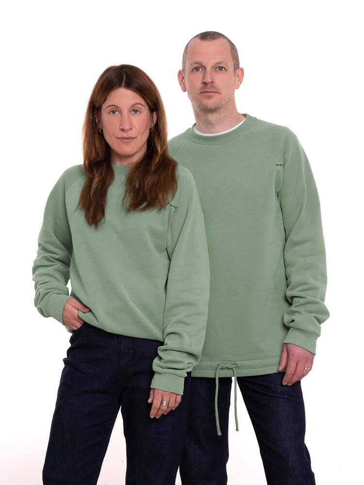 Bleed Sweatshirt Crewster Farbe: salbei grün