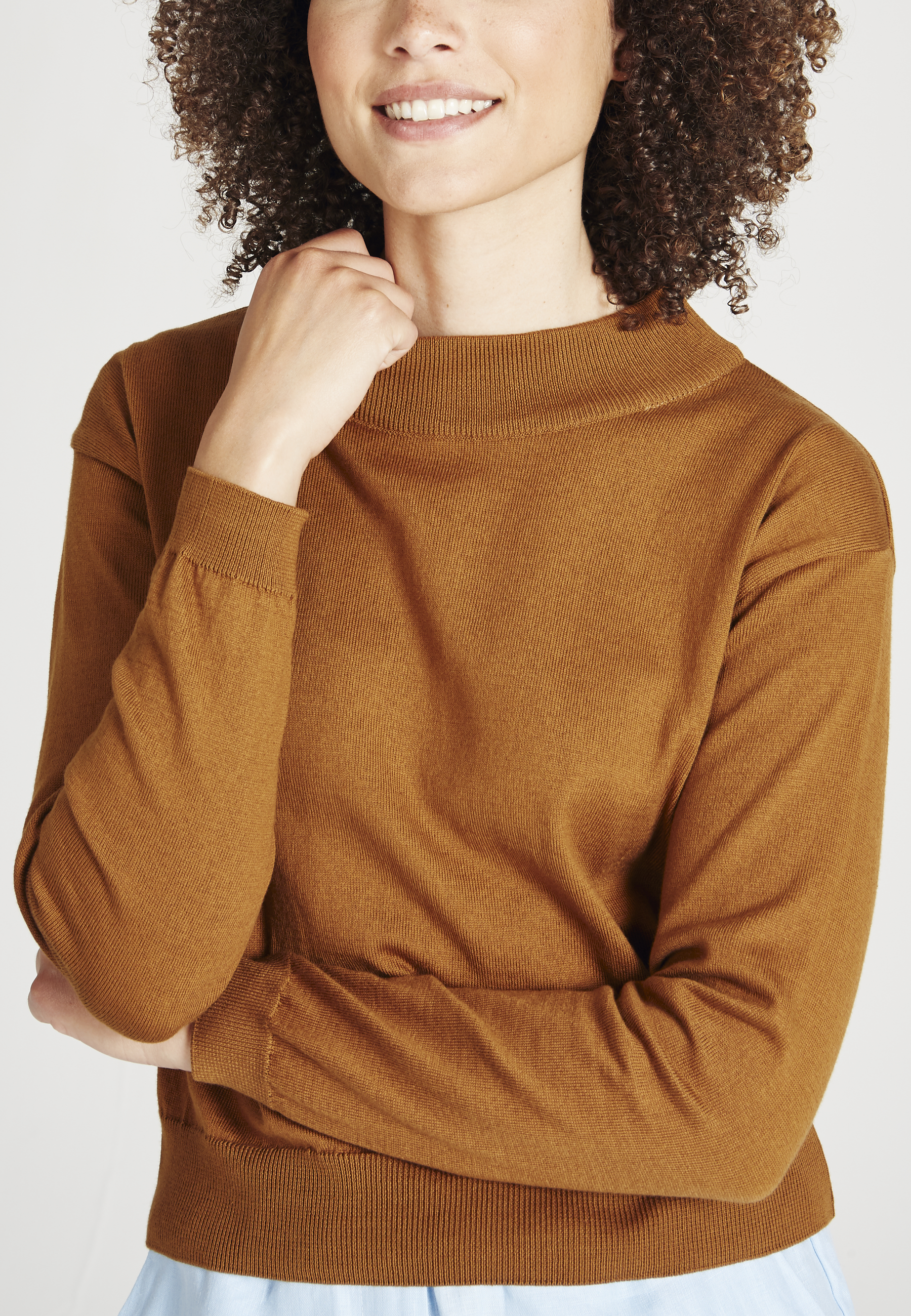 GIVN Berlin Sabrina Sweater Farbe: Rubber Brown