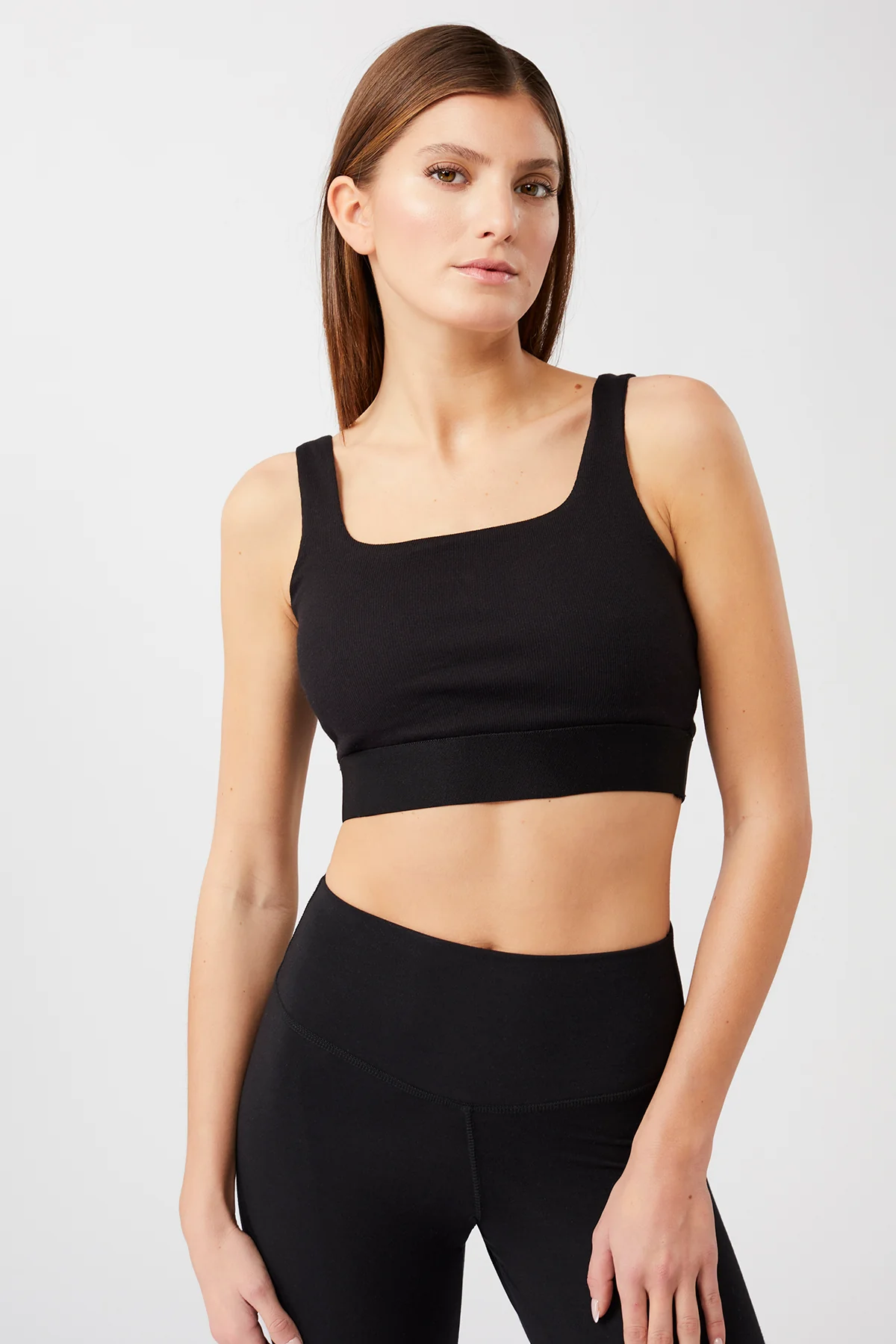 MANDALA Ribbed Sport Bra Farbe: black