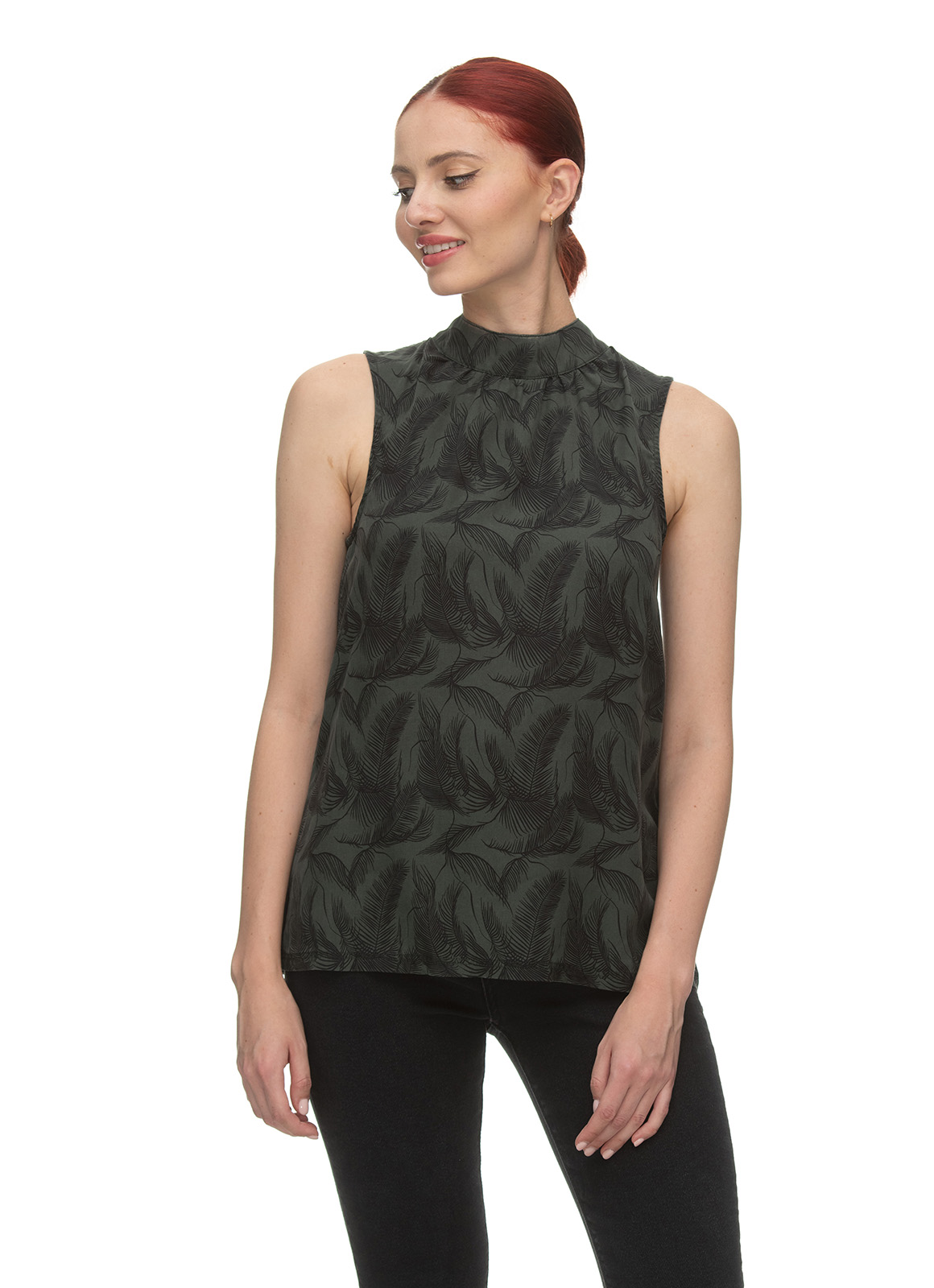ragwear  Top ANGYC TOP ORGANIC Farbe: DARK GREEN