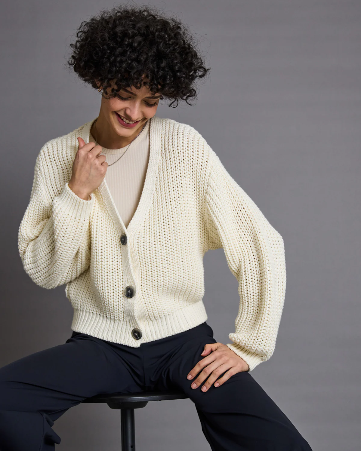JAN 'N JUNE Cardigan LENA Farbe: offwhite