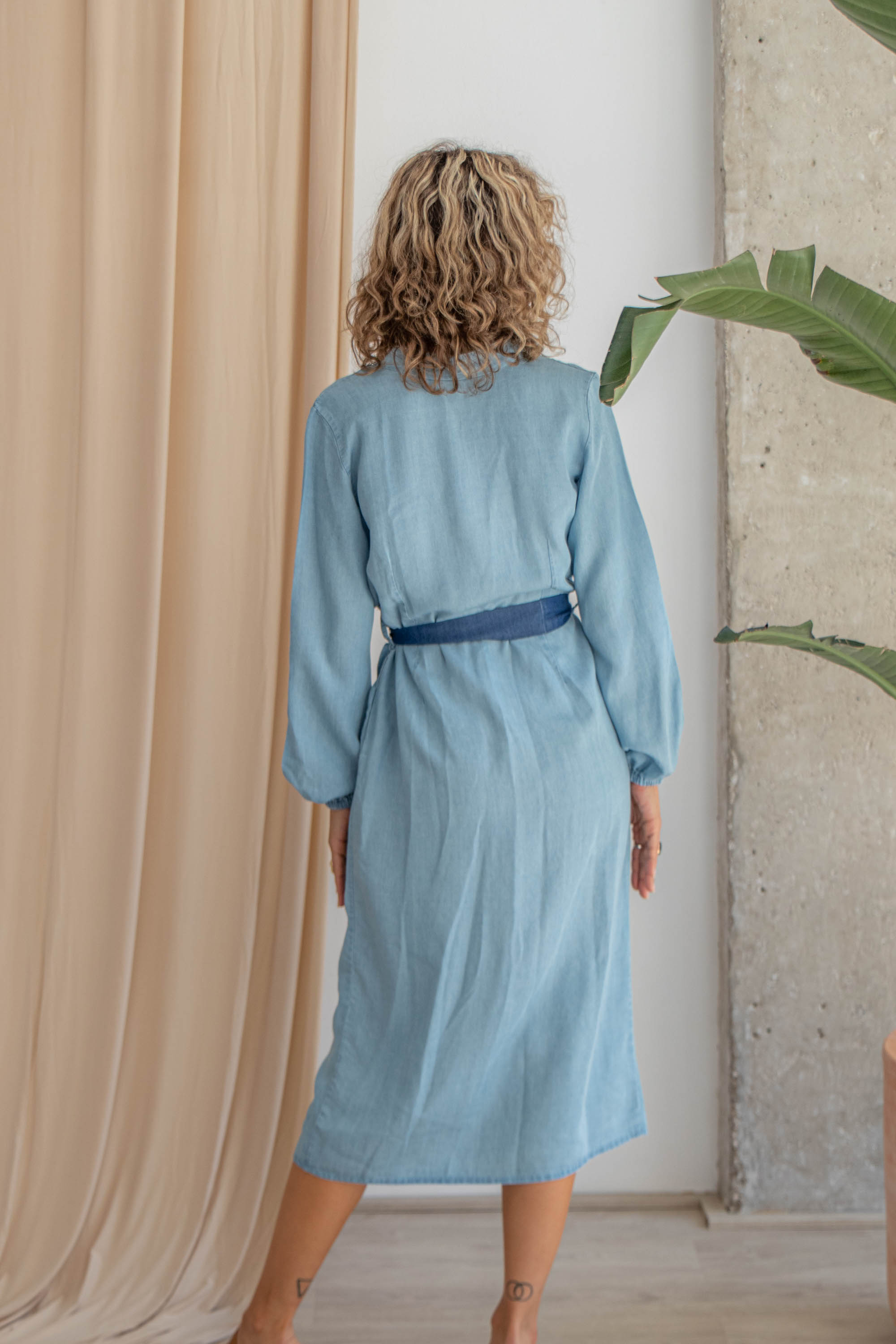 COSSAC WRAP KLEID Farbe: Hellblau