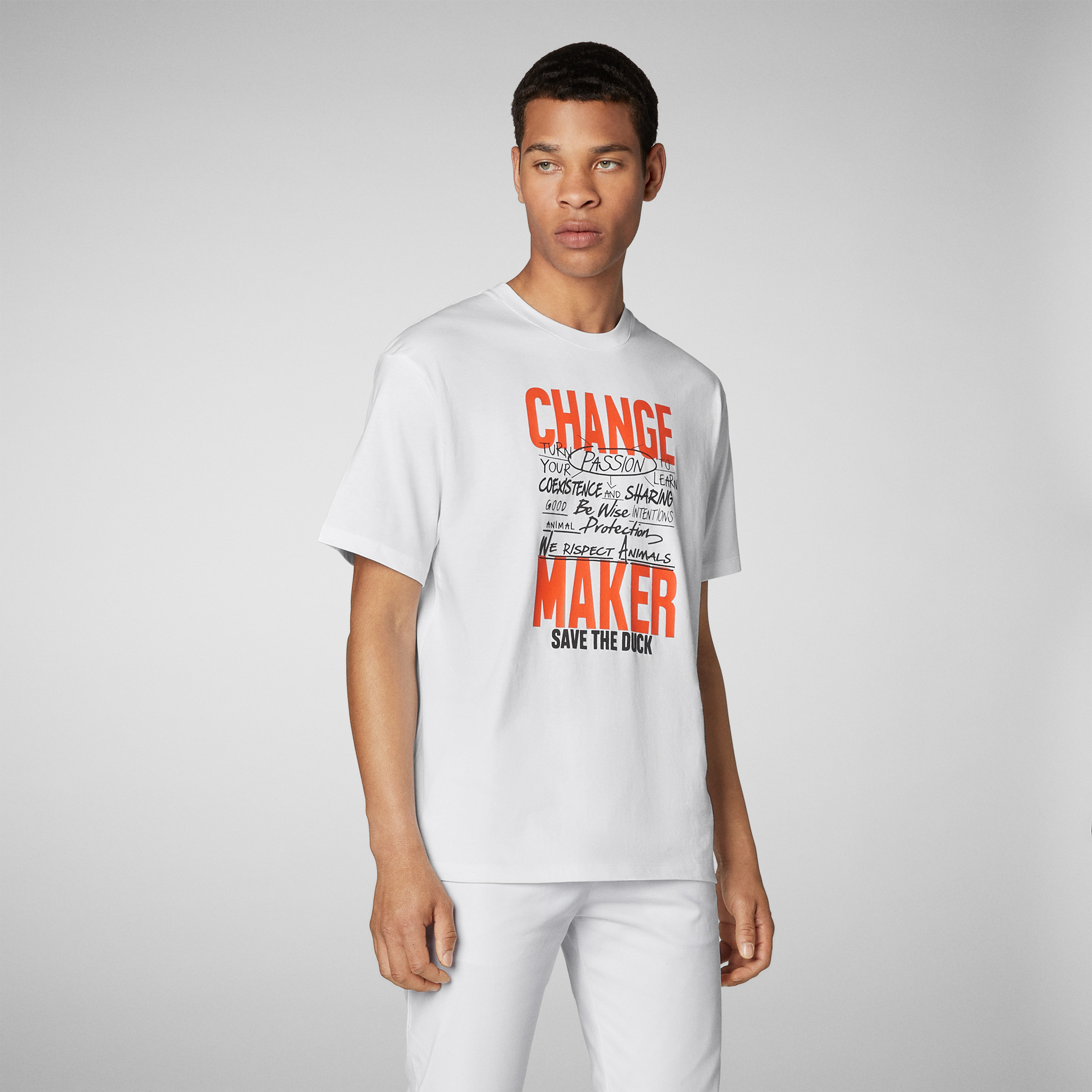 Save the Duck  T-SHIRT DORIVAL Farbe: white