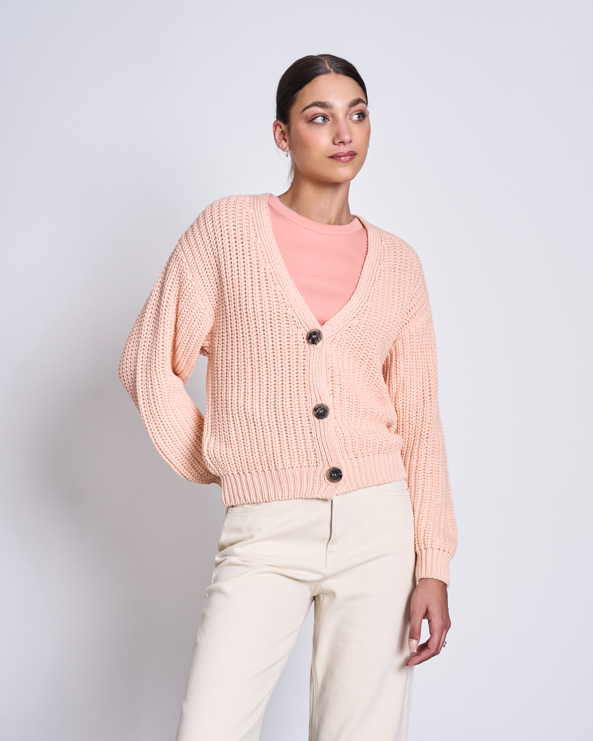 JAN 'N JUNE Cardigan Lena Farbe: cantaloupe