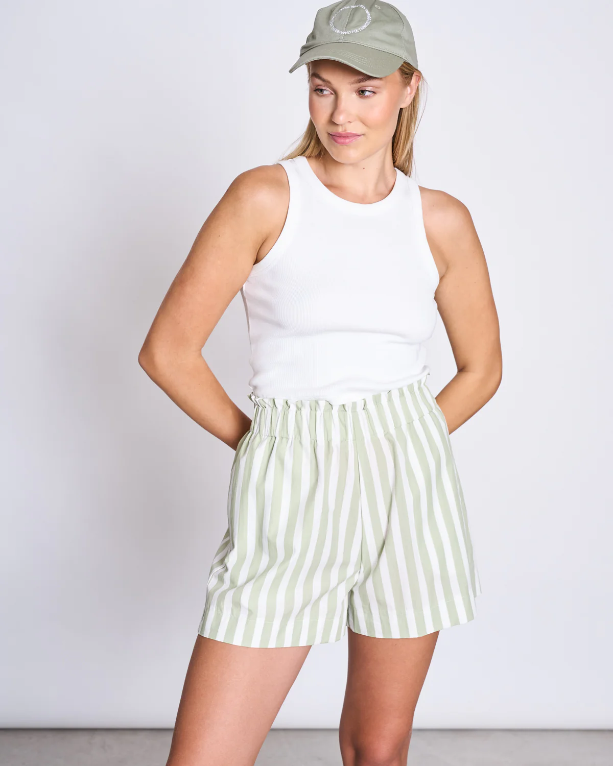 JAN ’N JUNE Shorts DUNDEE Farbe: Pistachio Striped 